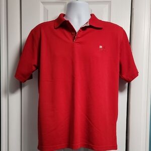 Burberry Red Polo SS Shirt for Men Large